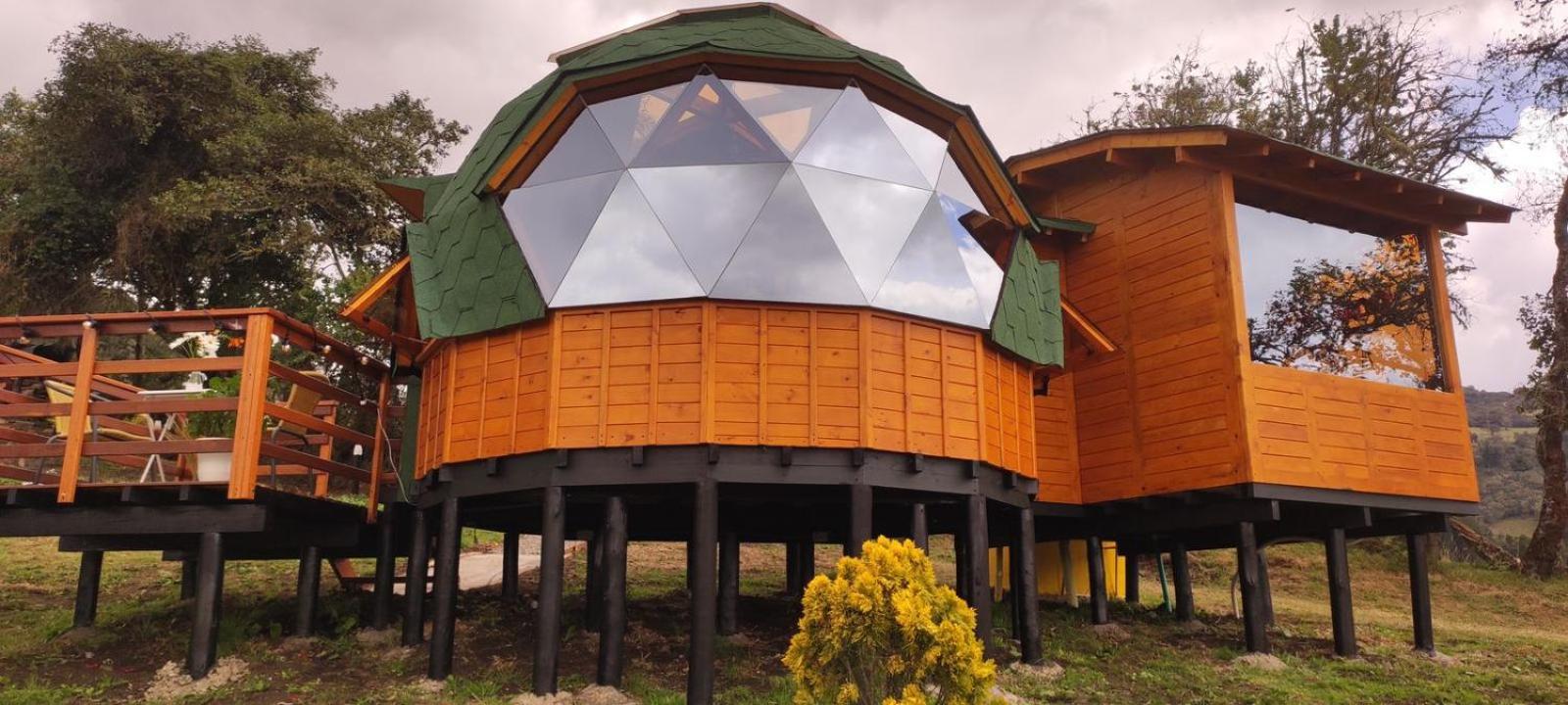 Villa Glamping - Domo el Frailejón con Jacuzzi Villapinzon Exterior foto